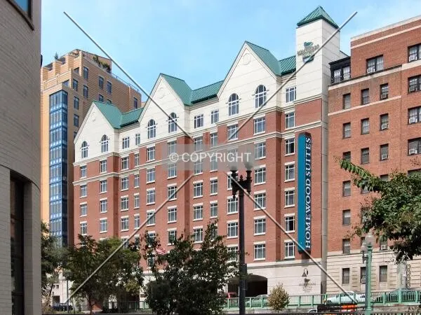 View to the northwest from M Street NW