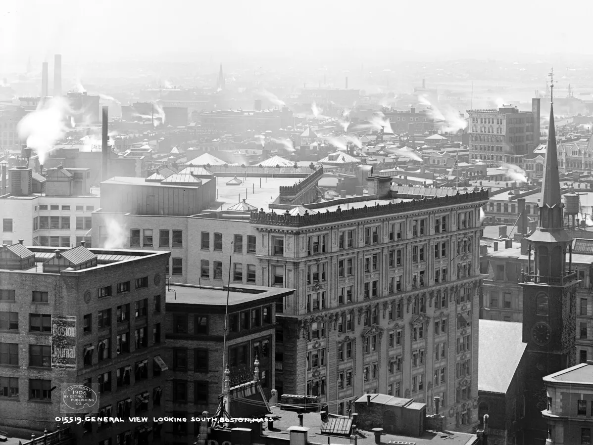 Vintage view from the northeast