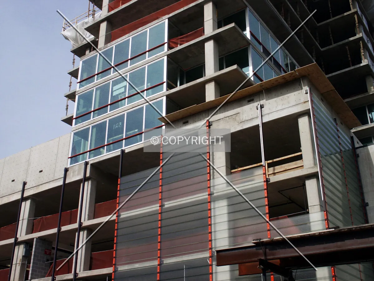 Two different types of facades
