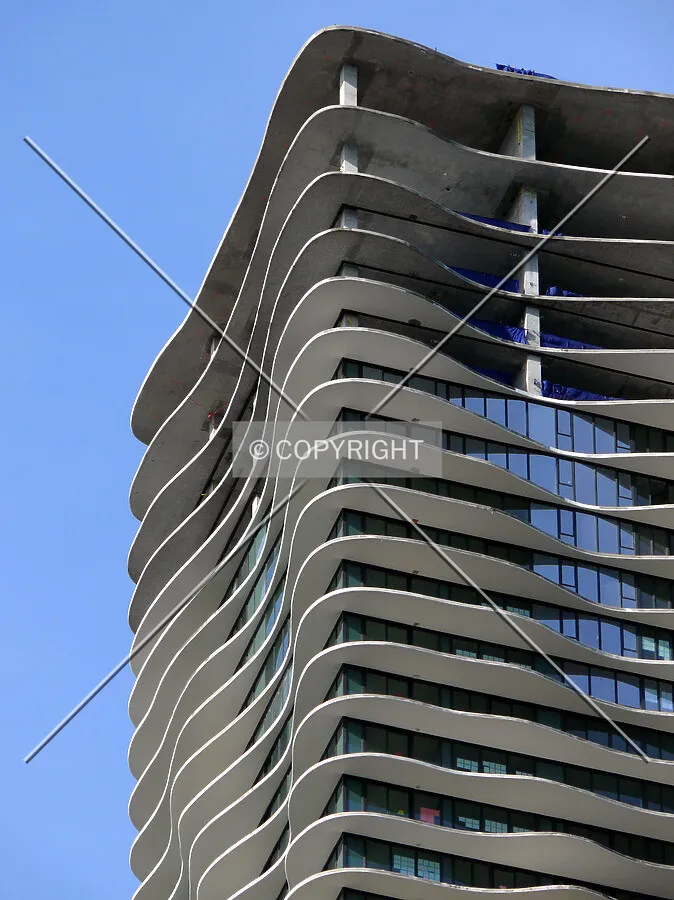 Top southwestern section of the tower