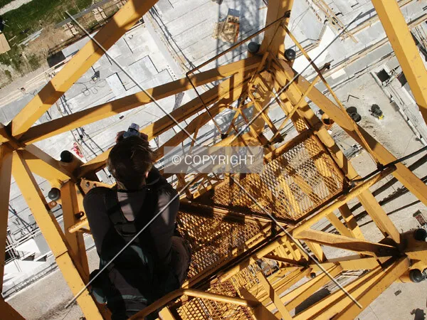 Looking down the crane at Huopa