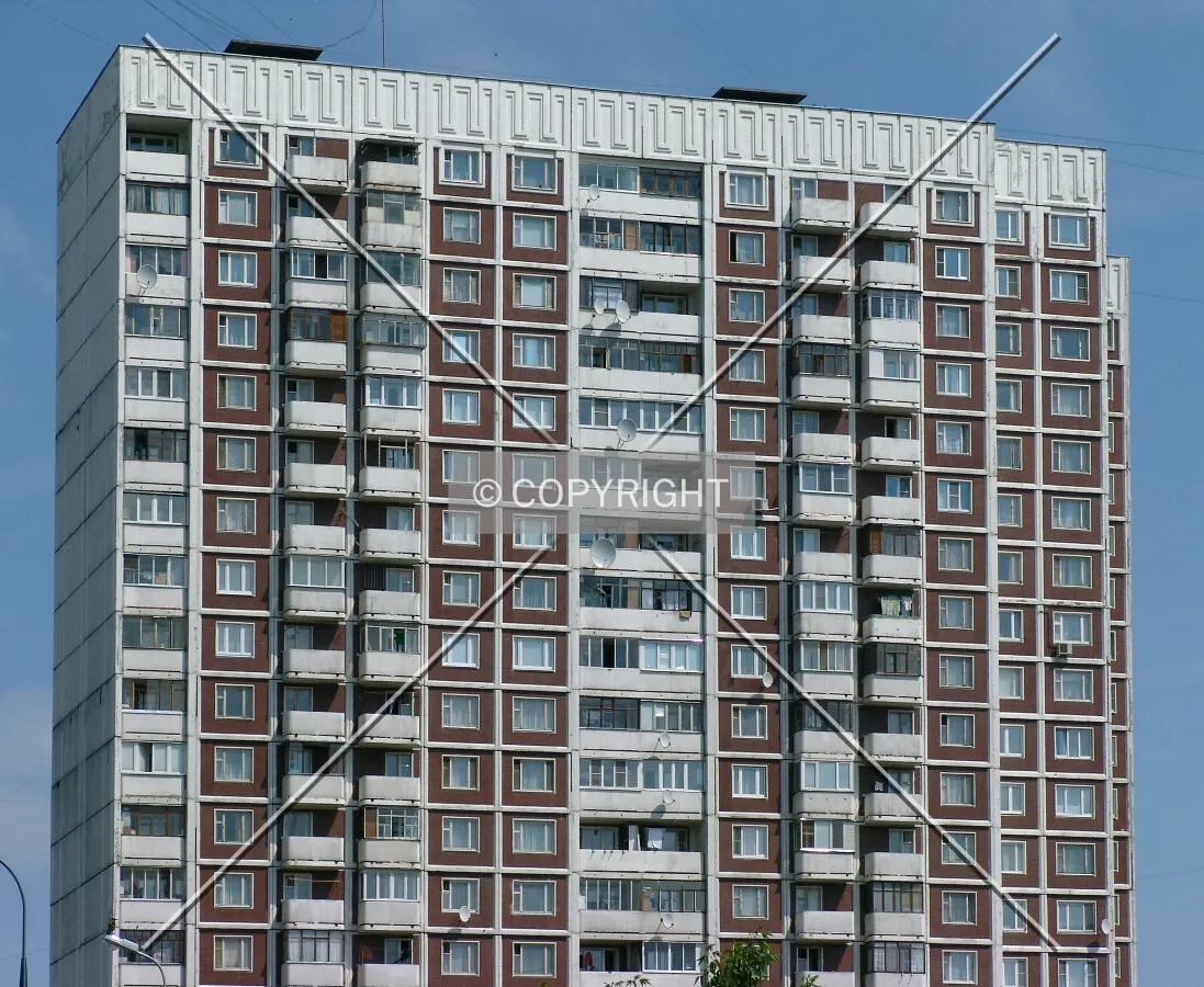 The upper floors of the southwestern wing