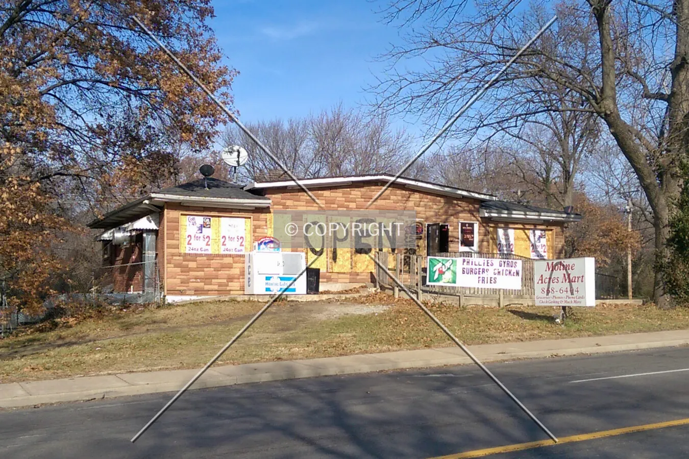 View from the southwest; November 29, 2014