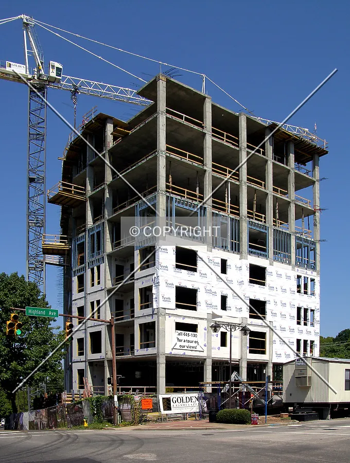 From the southeast across Highland Avenue South