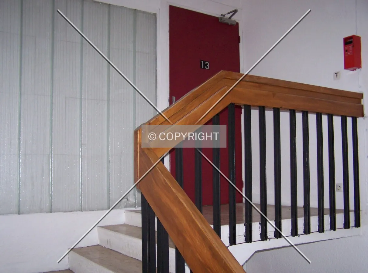 Access to the 13rd storey by the safety stairs.