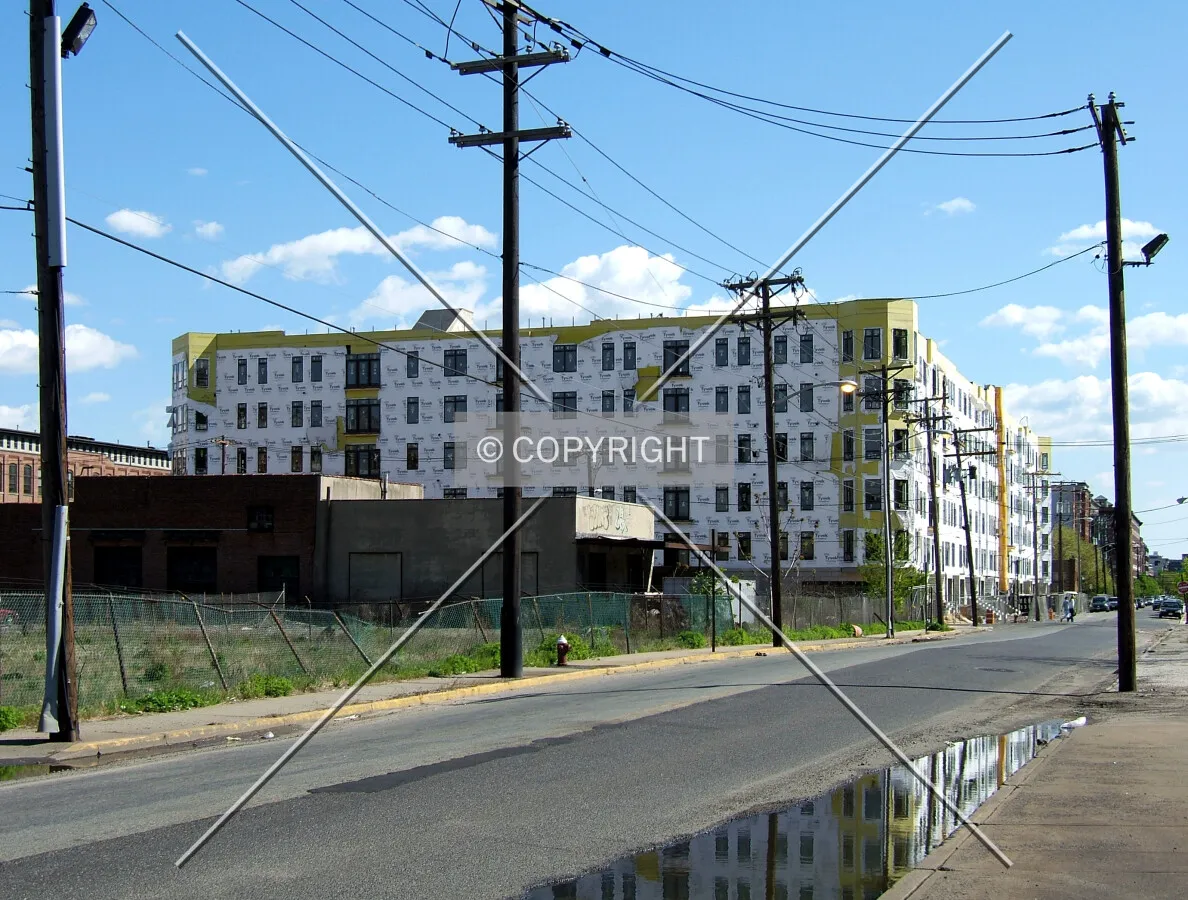 View from the north along Madison Street