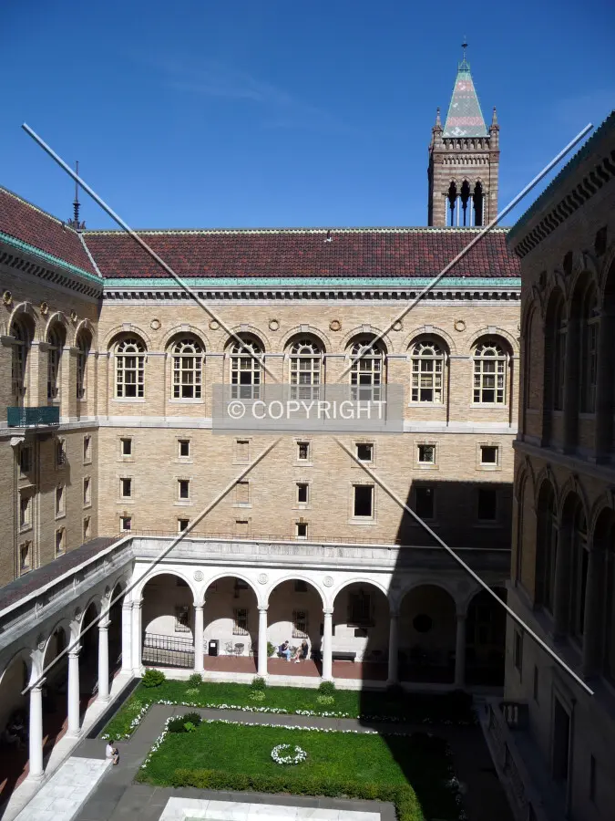 Overview of the courtyard from the south