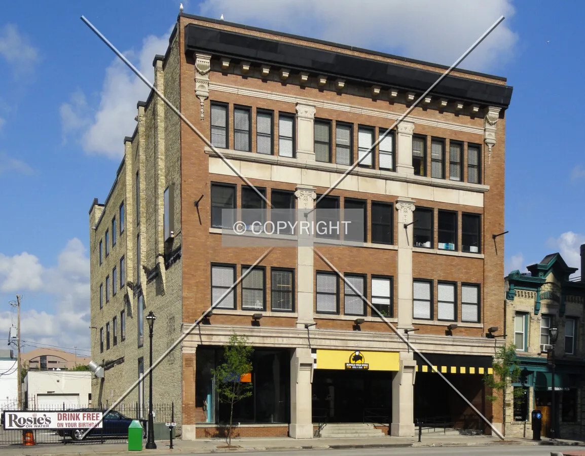 From the east across North Water Street