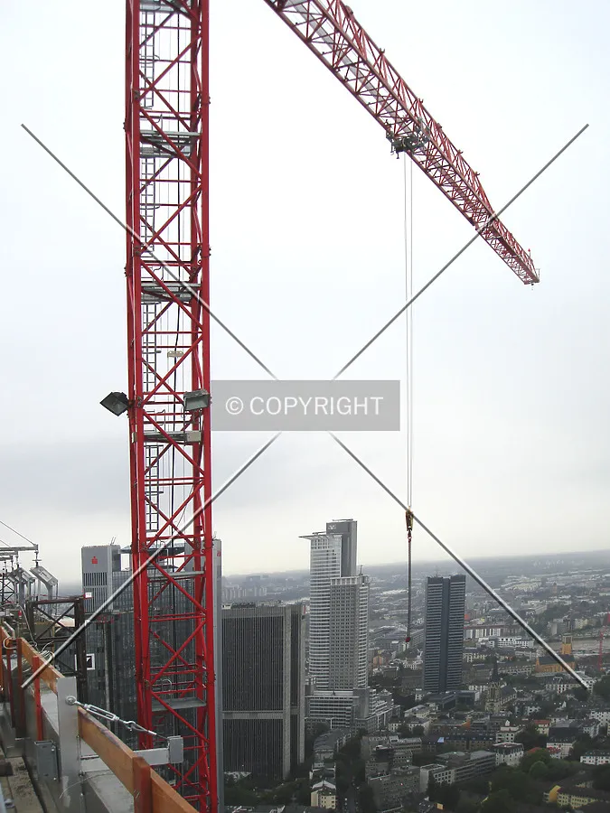 Highest part of the last crane standing