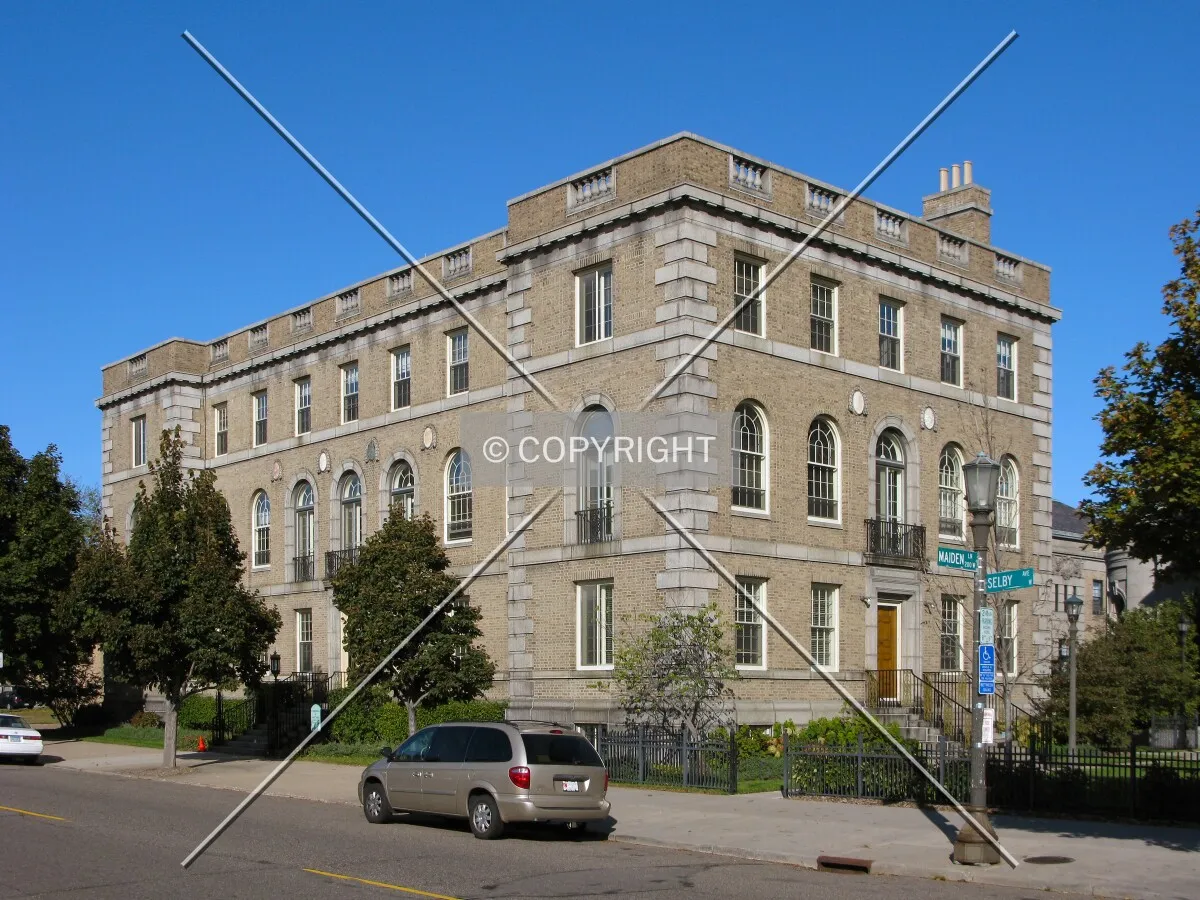 View to the northwest across Selby Avenue
