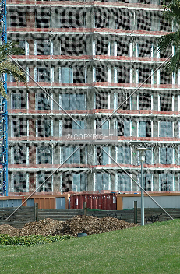 Glass windows on west side
