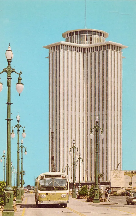 Vintage view of the International Trade Mart in New Orleans, Louisiana