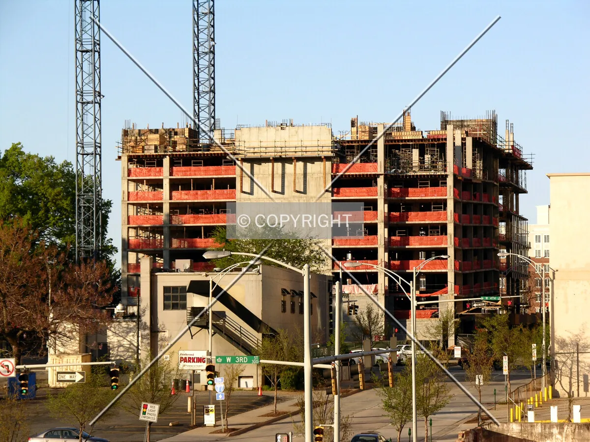 Looking north from just off South Poplar Street