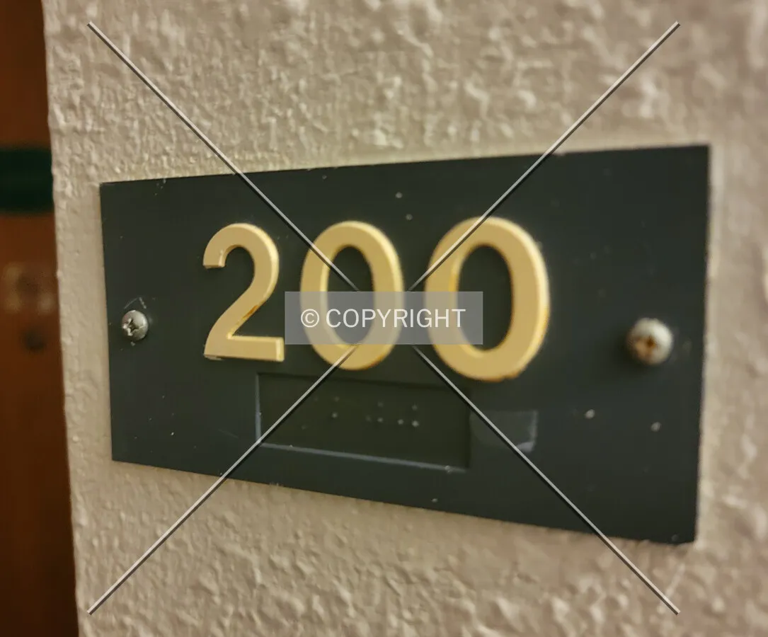 Guest room number; April 9, 2021