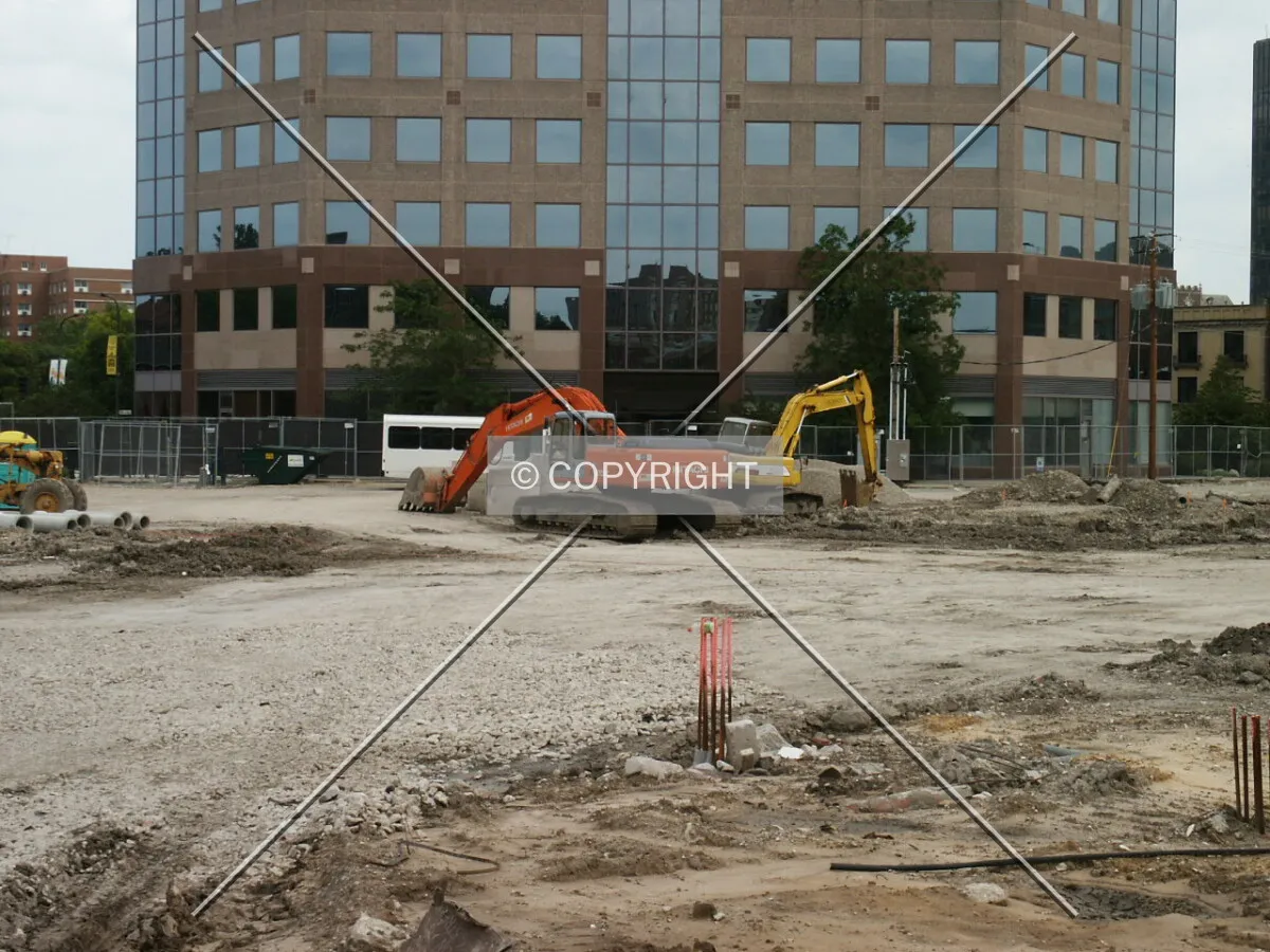 View across the site from Benson Avenue