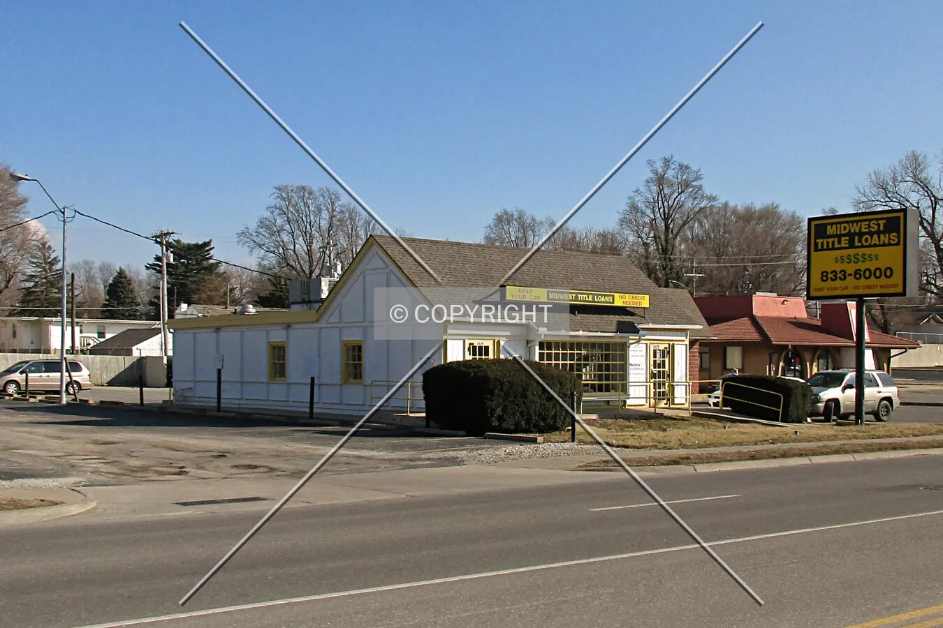 View from the northwest; February 15, 2016
