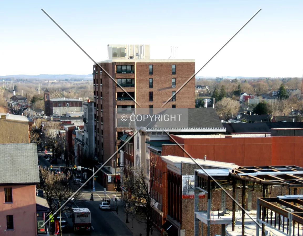 View from the northwest along Prince Street
