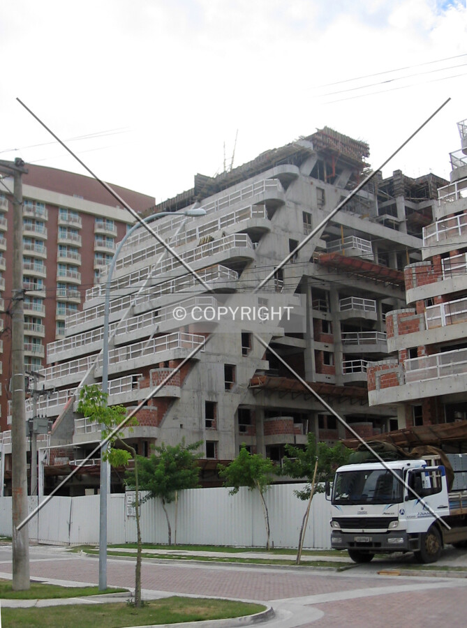 The structure reaches the 12th floor