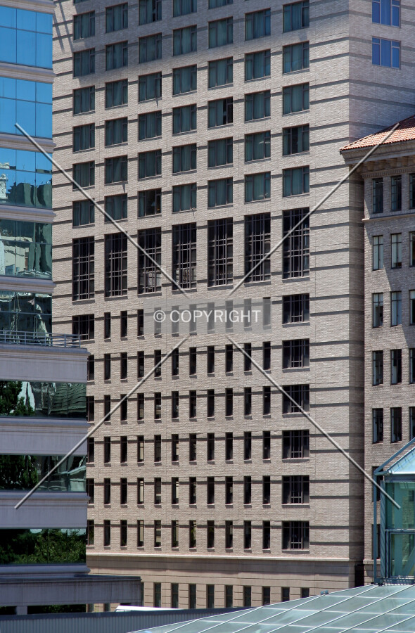 Distant view of the eastern facade
