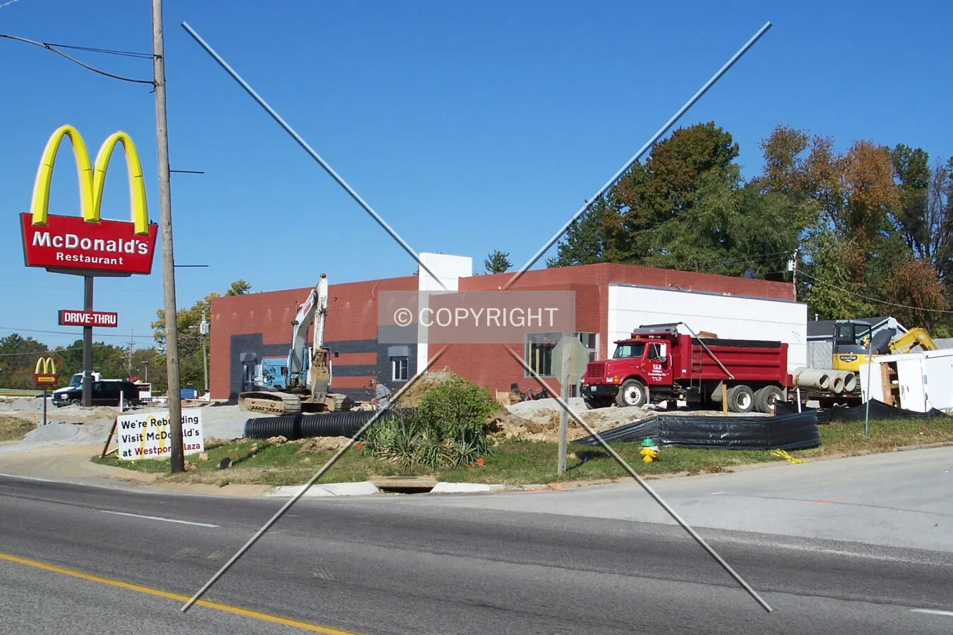 View from the southeast during construction; October 29, 2008