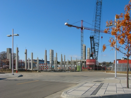 View to the west along the future West 80 1/2 Street