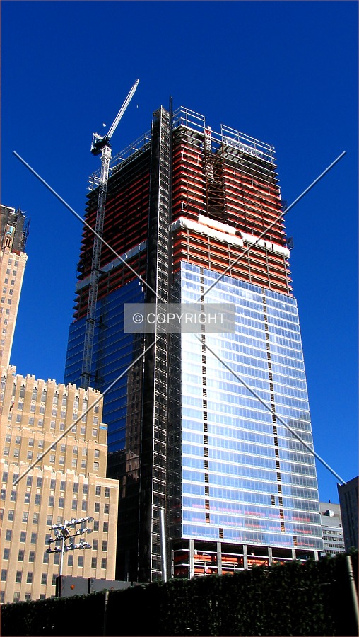 Looking up from the southwest