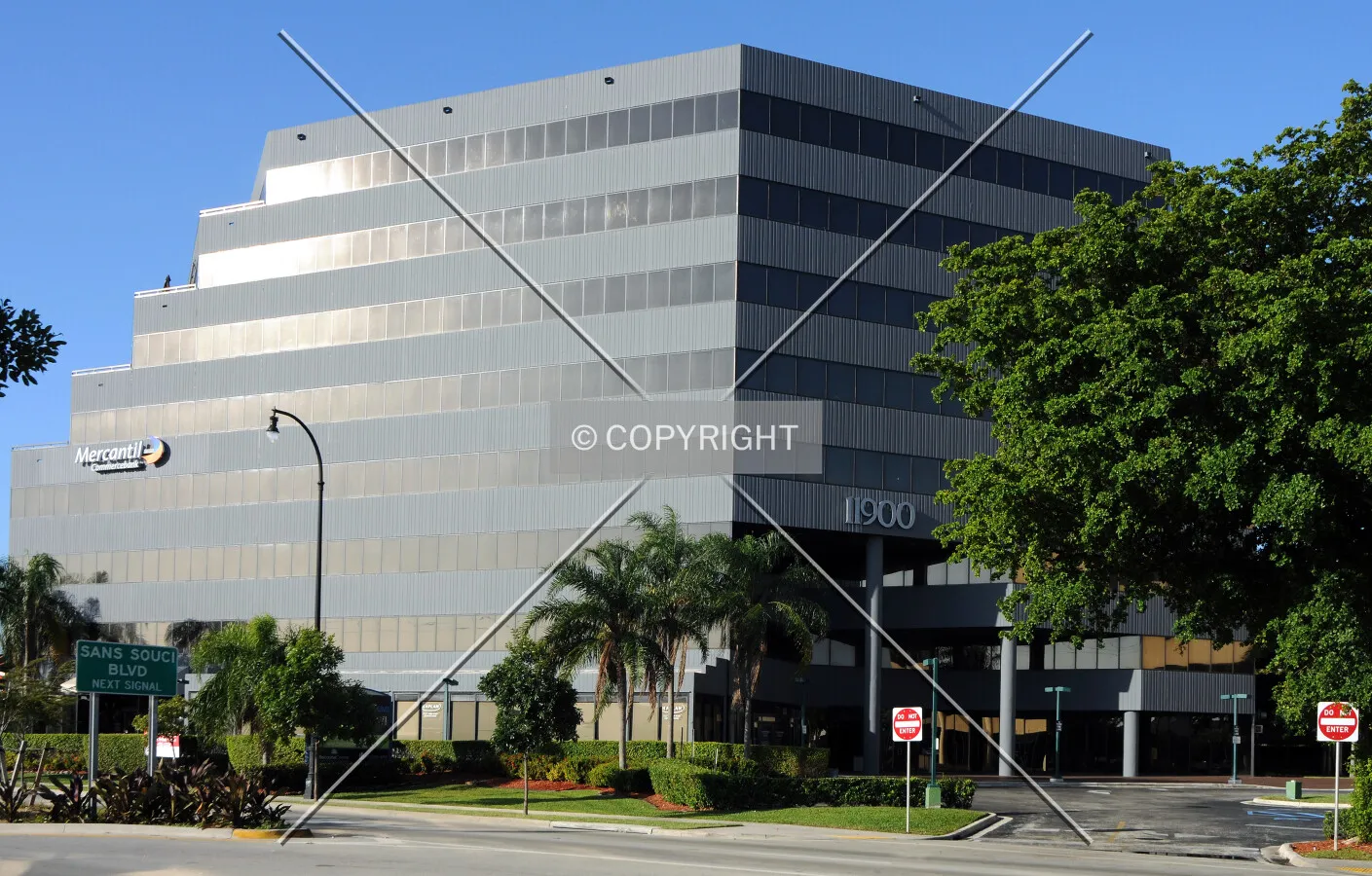 View from the east across Biscayne Boulevard