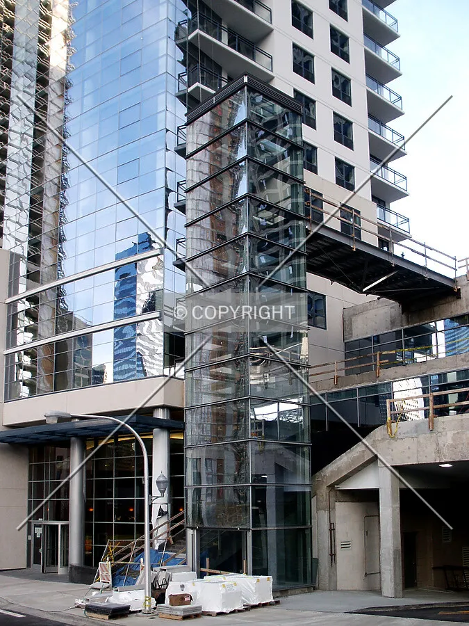 Southeast corner at the base