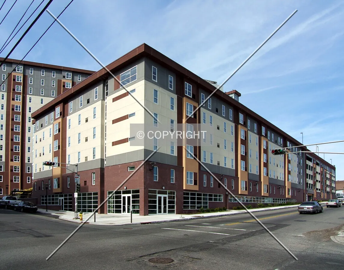 View from the northeast at Lock Street and Central Avenue