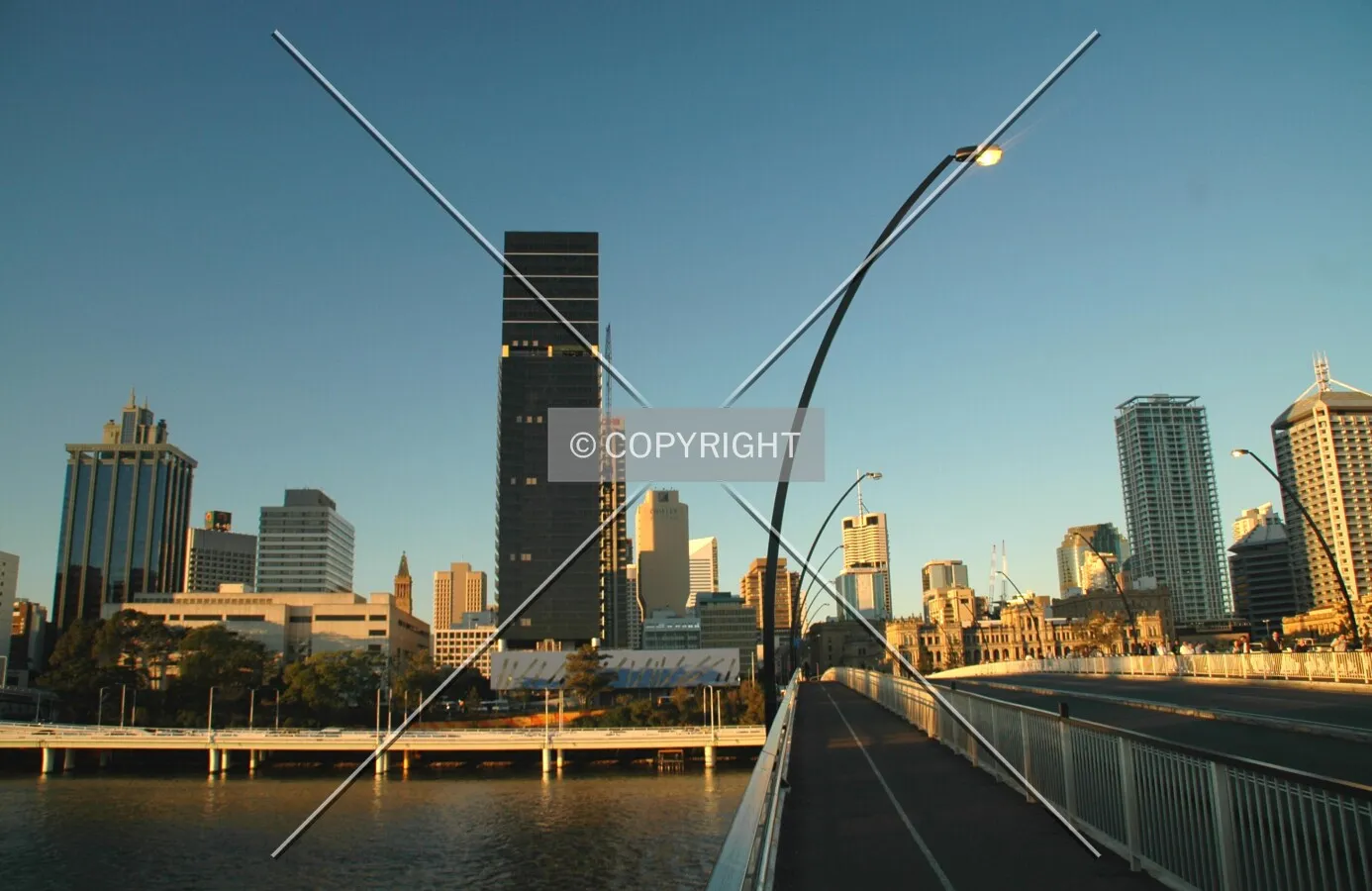 Looking northeast from the Victoria Bridge
