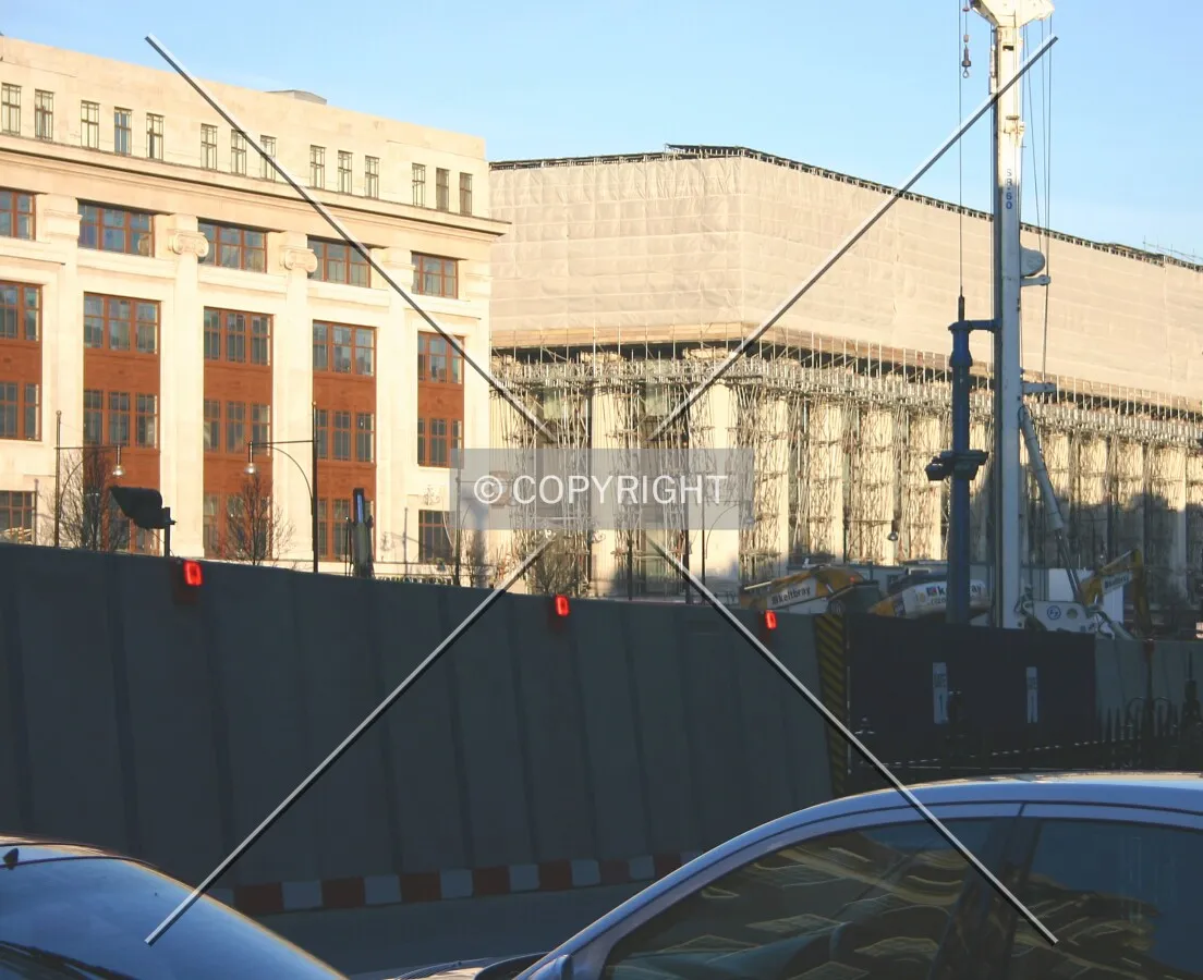 View northeast of the site from Park Street with Selfridges to the rear