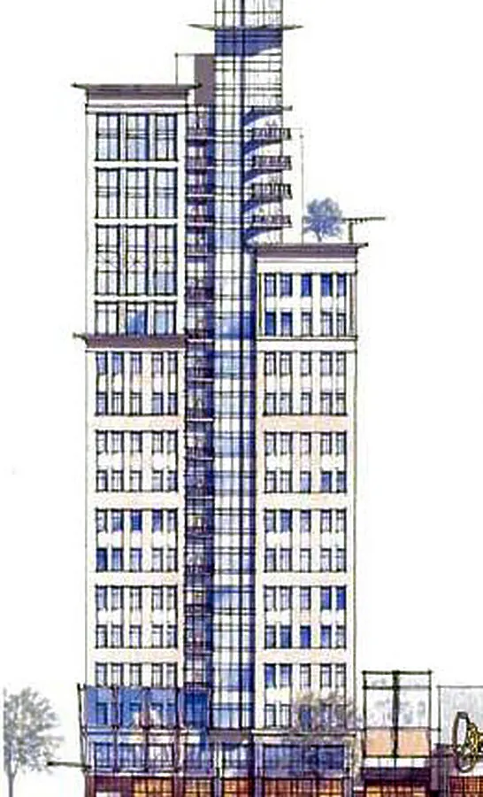 Rendering of 2006 proposal from the west