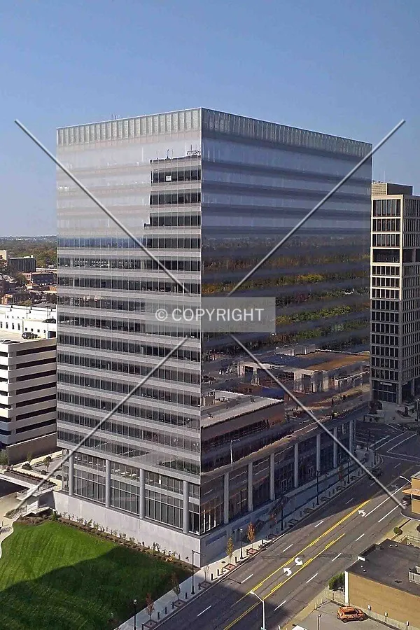 View from the 16th floor of the Plaza in Clayton Office Tower to the southeast; October 12, 2012