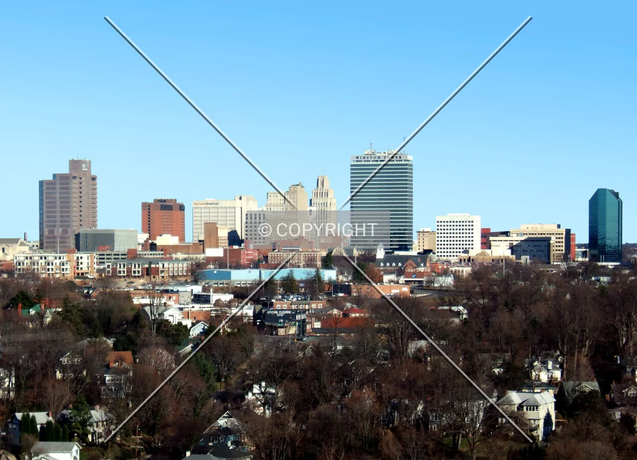Downtown from the southwest