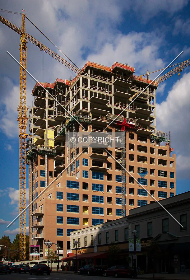 View from Brentwood Road to the south during construction; October 27, 2005