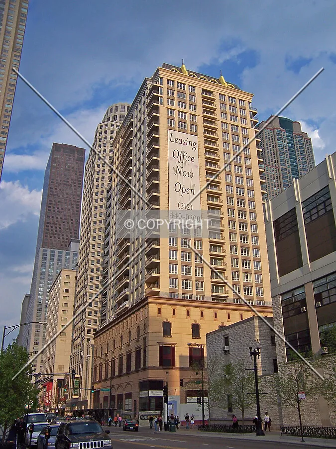 Looking east along Chicago Avenue
