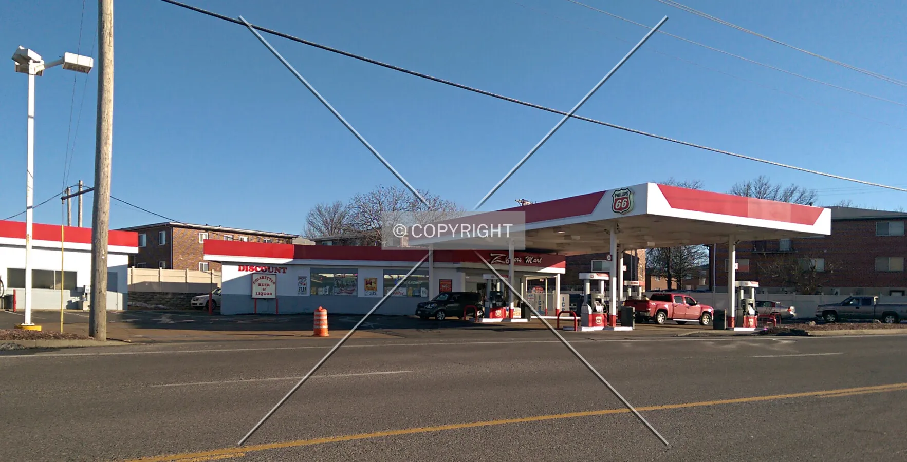 View from the northwest; March 7, 2015