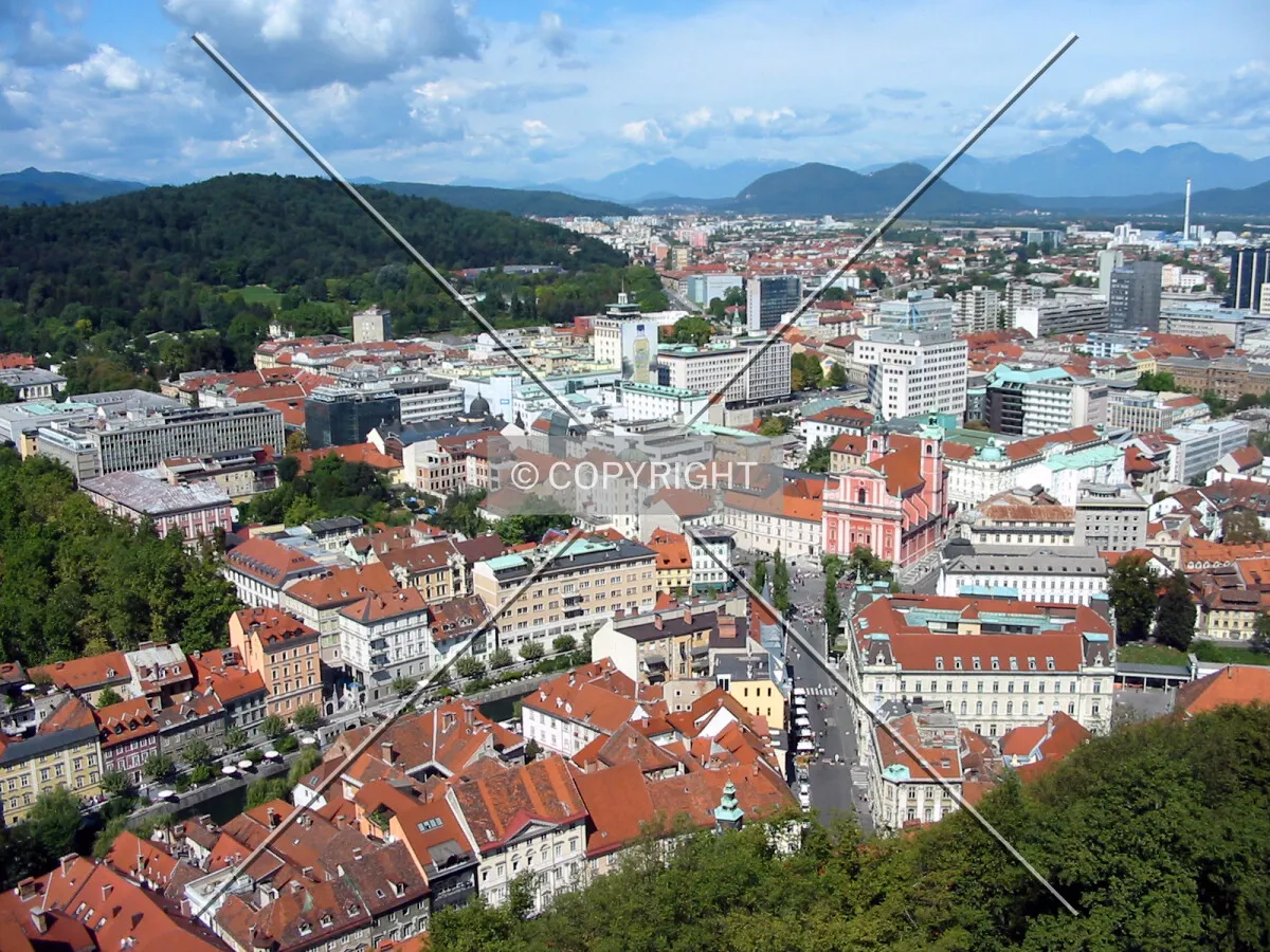 View from Ljubljana Castle