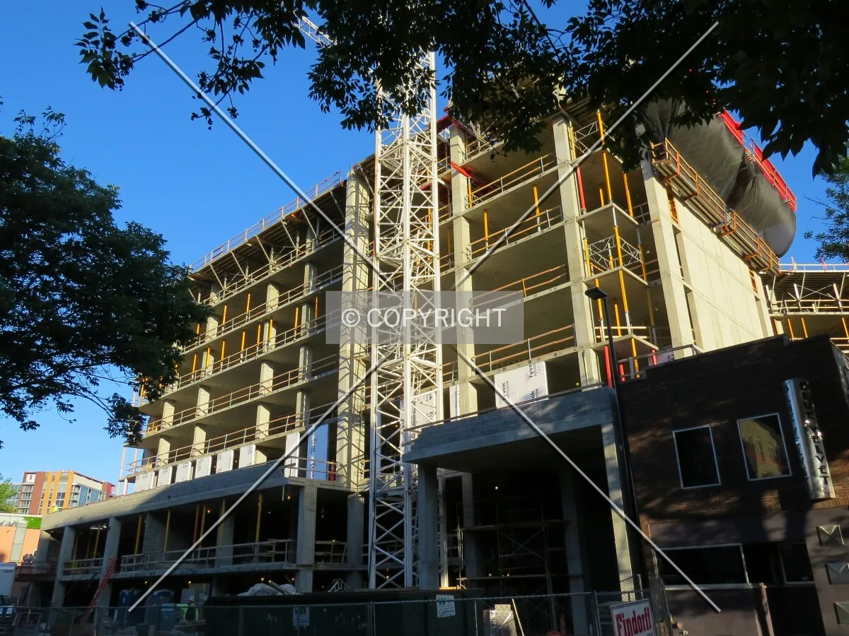 Looking up from West Gilman Street
