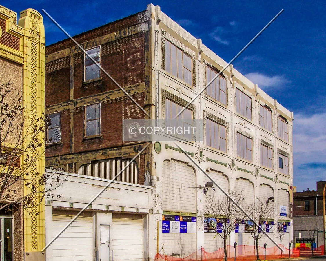 View from the southwest across Locust Street; March 20, 2006