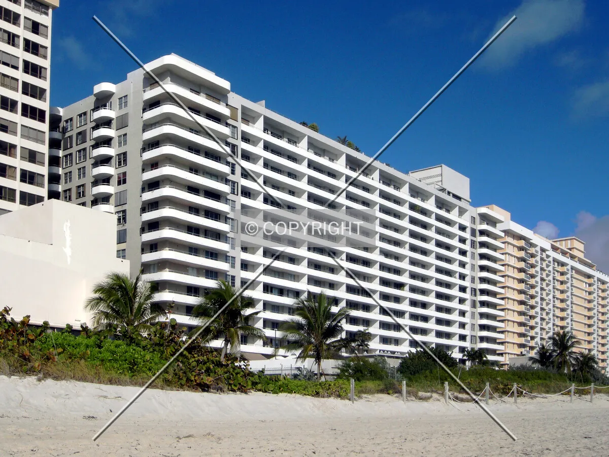 View from the southeast along the beach