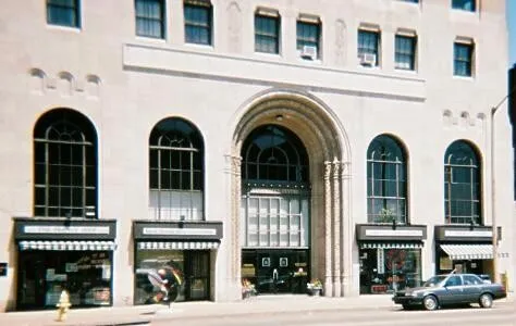 View from west: Main entrance along State Street