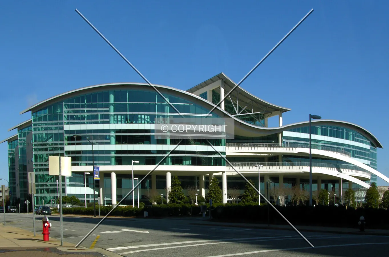 Looking northeast from Commerce Avenue