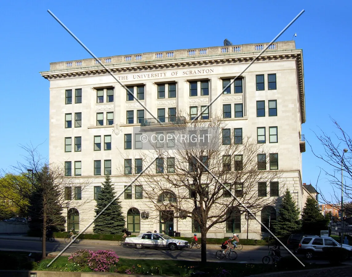 View from the northwest across Jefferson Avenue