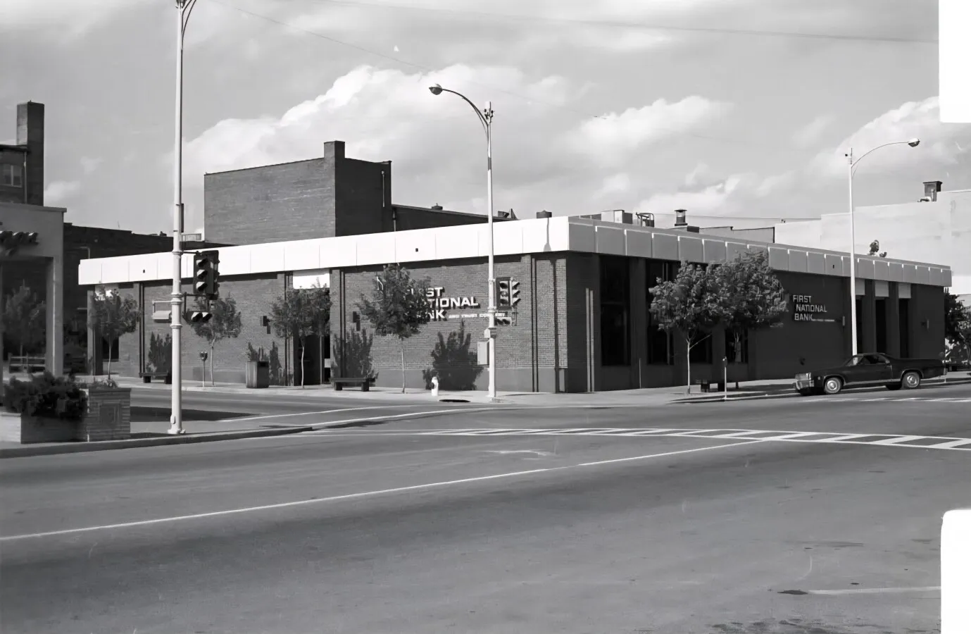 Vintage view before two floors were added