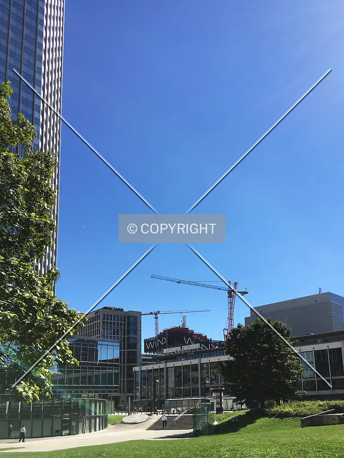 WinX Tower rising next to the Euro Tower (background)