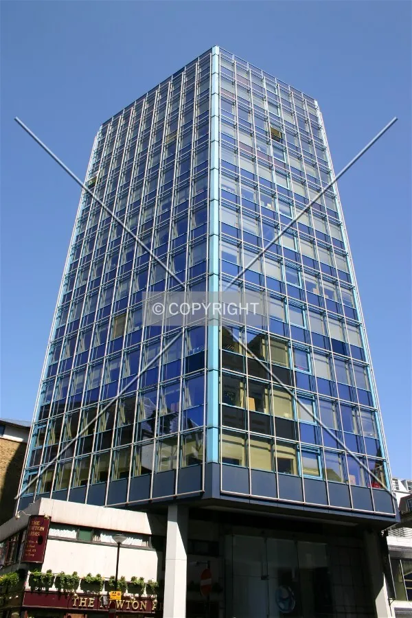 Looking up from Newton Street