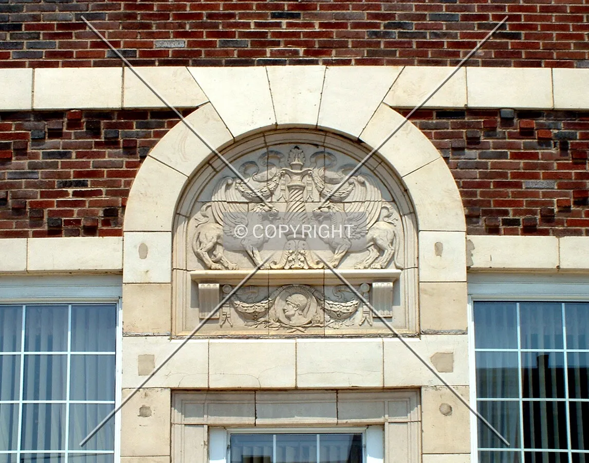 Detail on Centre Street facade