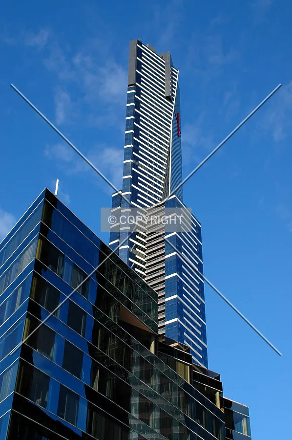 Looking up from Southbank Promenade