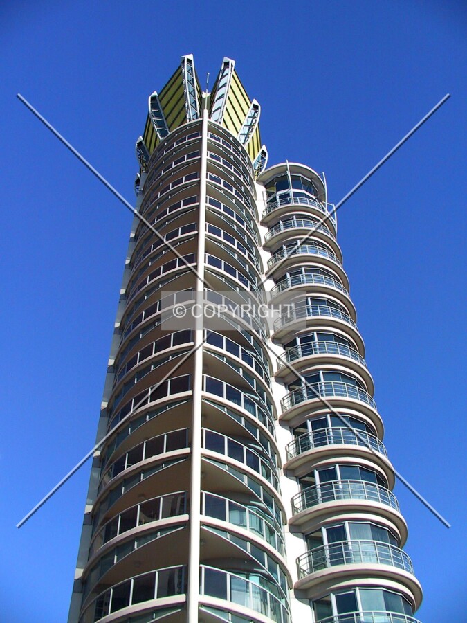 Looking up from the Harbour Street footbridge